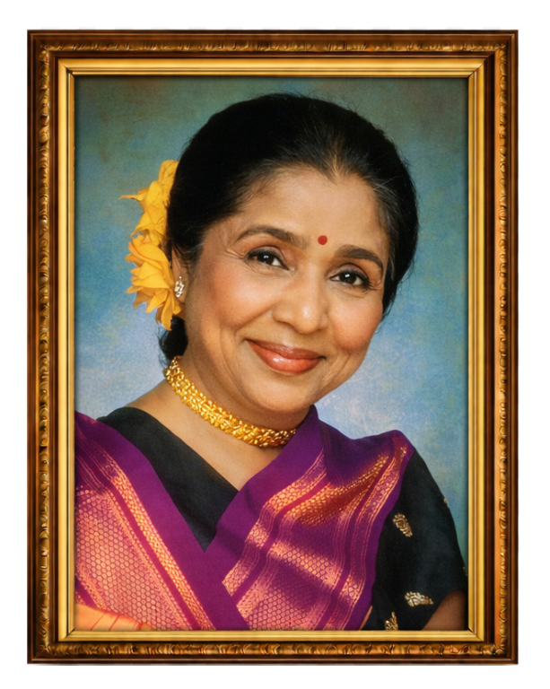 Asha Bhosle Mangeshkar Portrait Kamal Ke Sur