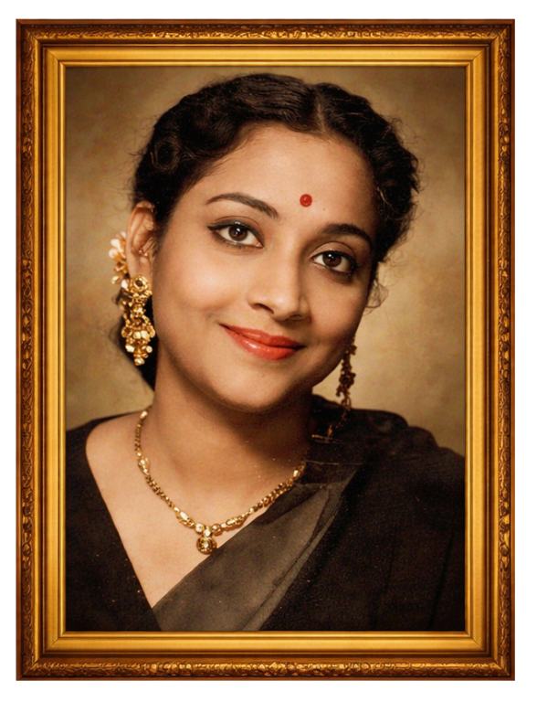 Geeta Dutt Singer Portrait Kamal Ke Sur