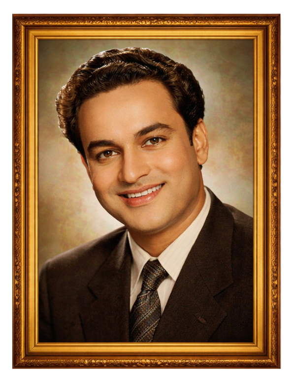Mukesh Portrait The legend Kamal Ke Sur