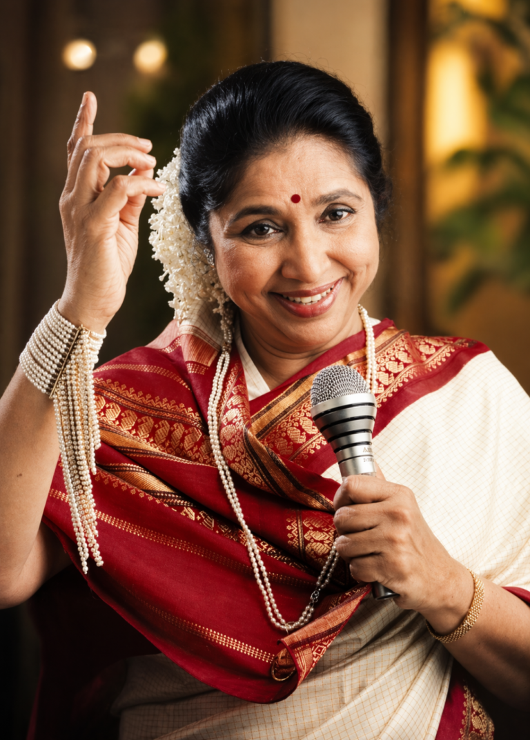 Asha Bhosle singing mic state show