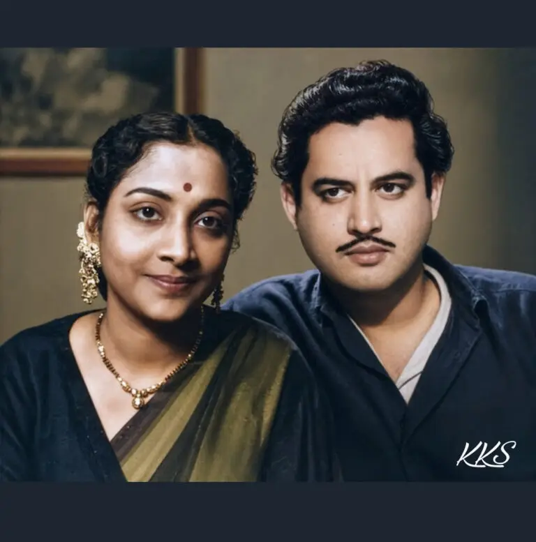 Geeta Dutt amd Guru Dutt together