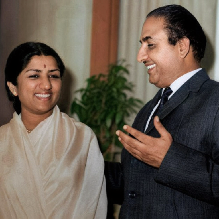 Lata Mangeshkar and Mohammed Rafi Saath me
