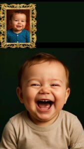 kid laughs