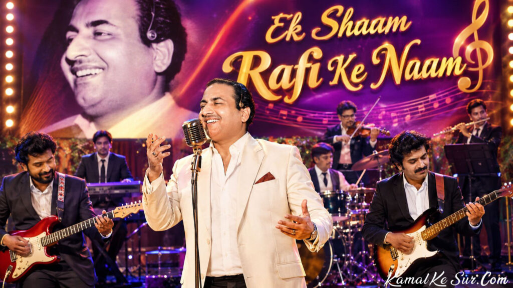 Mohammed Rafi Singing on Stage