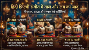 हिंदी फ़िल्मी संगीत में ताल और लय का जादू: तीनताल, दादरा और रूपक की बारीकियाँ