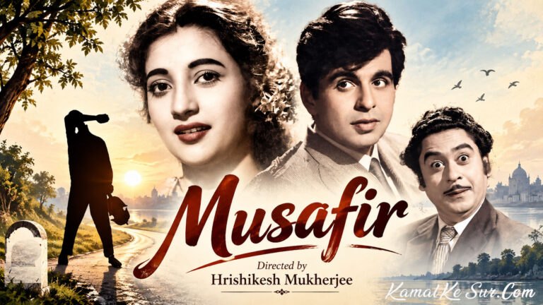 Musafir 1957 movie of Dilip Kumar, Suchitra Sen and Kishore Kumar